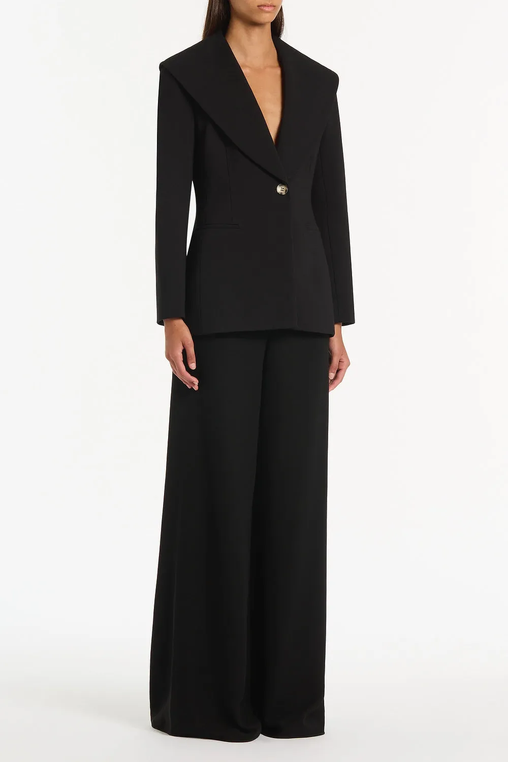 BLACK PONTE WIDE LEG PANT sold by Carla Zampatti product image thumbnail 3