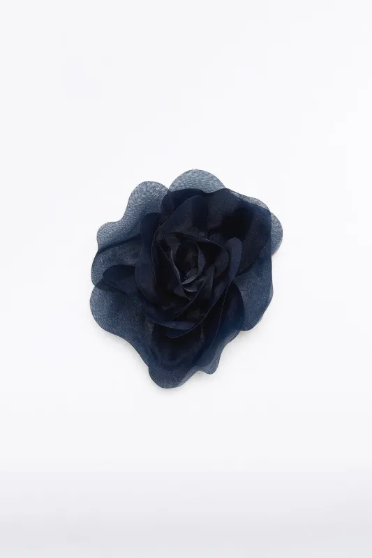 NAVY SMALL FIORE BROOCH sold by Carla Zampatti