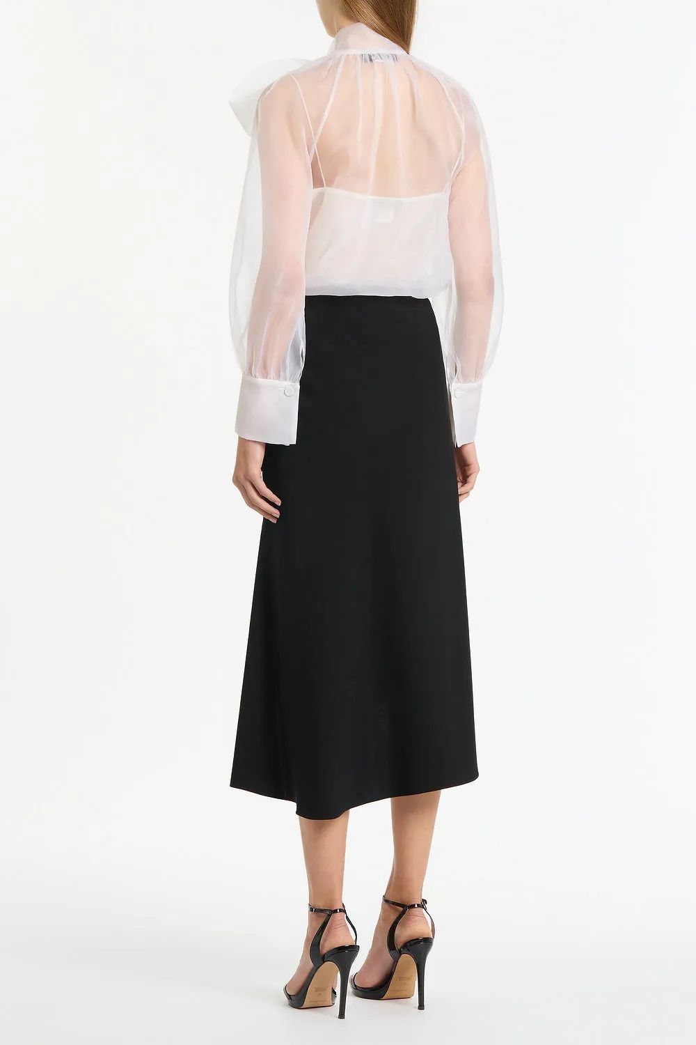 IVORY ORGANZA TIE BLOUSE sold by Carla Zampatti product image thumbnail 2