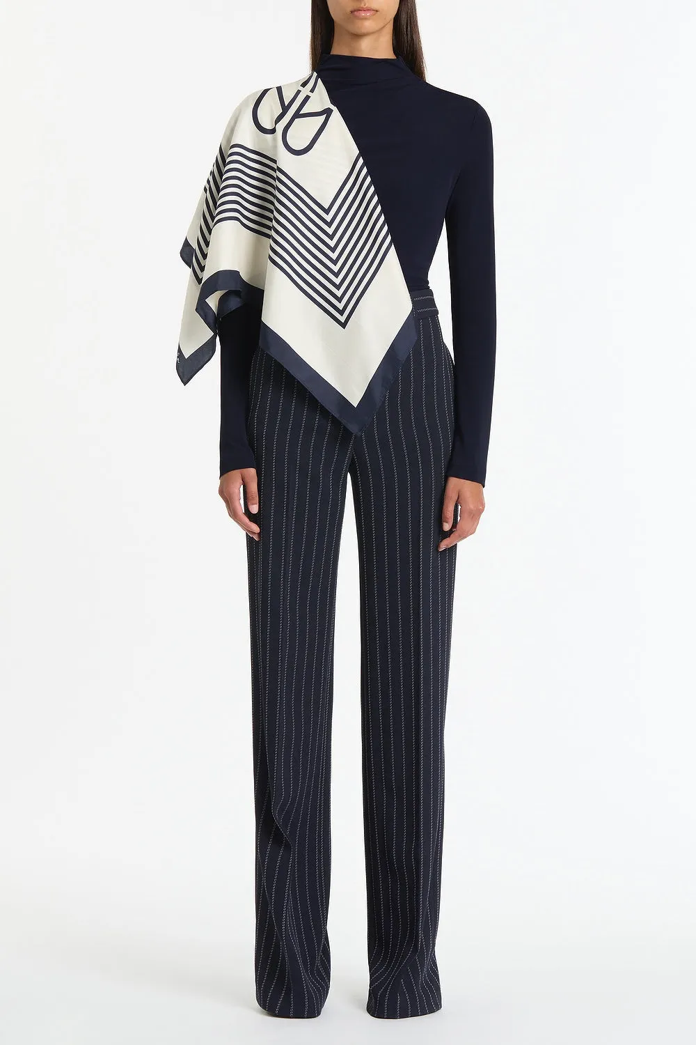 LIBERTY MATTE JERSEY GATHERED SHOULDER TOP sold by Carla Zampatti product image thumbnail 4