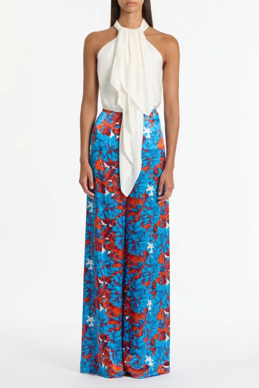 IMPASTO PRINT SILK PALAZZO PANT sold by Carla Zampatti