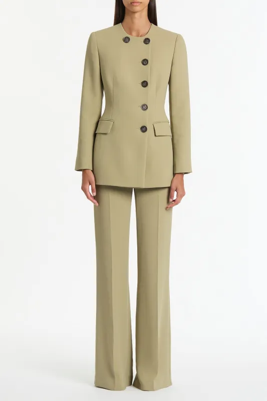 KELP CREPE MONETA BLAZER made by Carla Zampatti