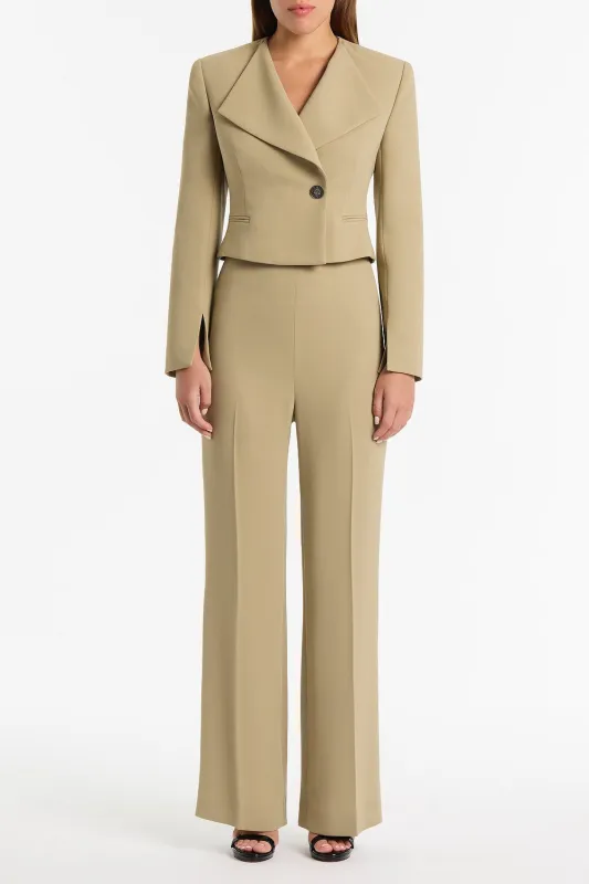 KELP CREPE CROPPED JACKET sold by Carla Zampatti