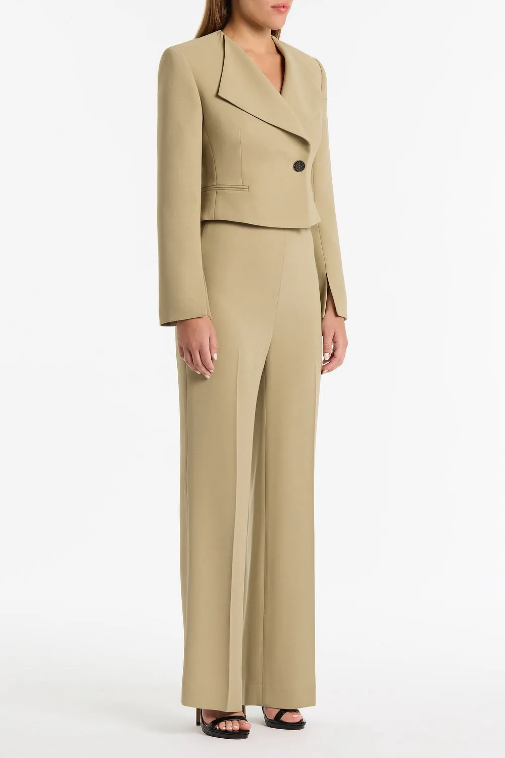 KELP CREPE CROPPED JACKET sold by Carla Zampatti product image thumbnail 3