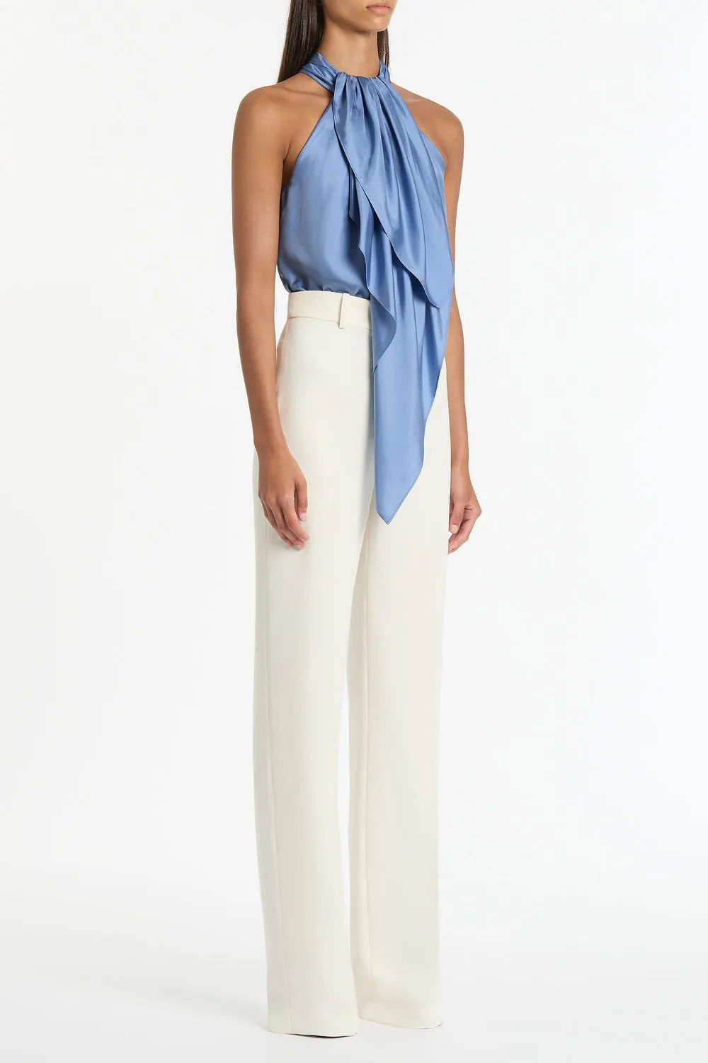IVORY CREPE STRAIGHT LEG PANT sold by Carla Zampatti product image thumbnail 3