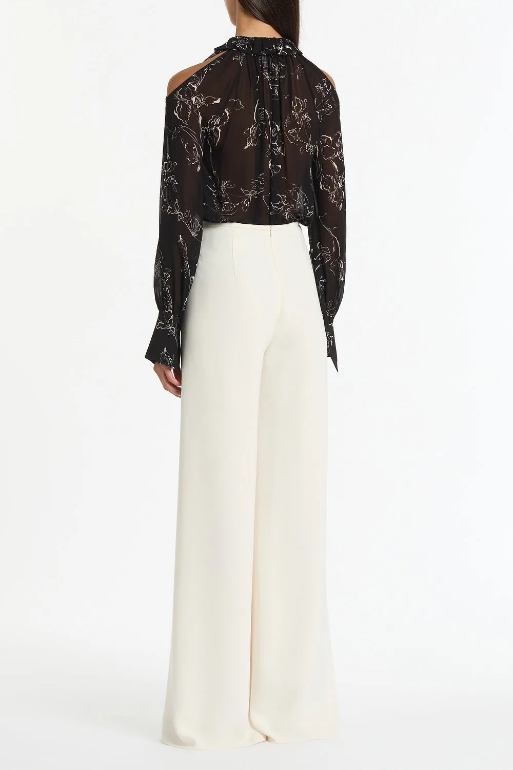 IVORY CREPE PALAZZO PANT sold by Carla Zampatti product image thumbnail 2