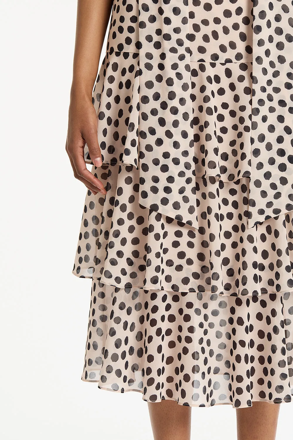 ROSA SPOT GEORGETTE TIERED SKIRT sold by Carla Zampatti product image thumbnail 4