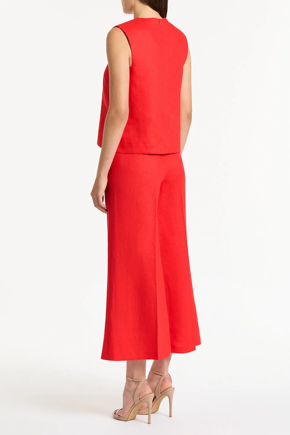 SCARLATTO LINEN CROPPED PALAZZO PANT sold by Carla Zampatti product image thumbnail 2