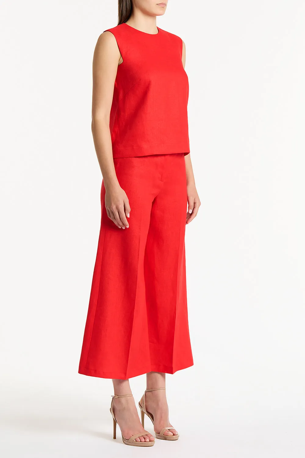 SCARLATTO LINEN CROPPED PALAZZO PANT sold by Carla Zampatti product image thumbnail 3