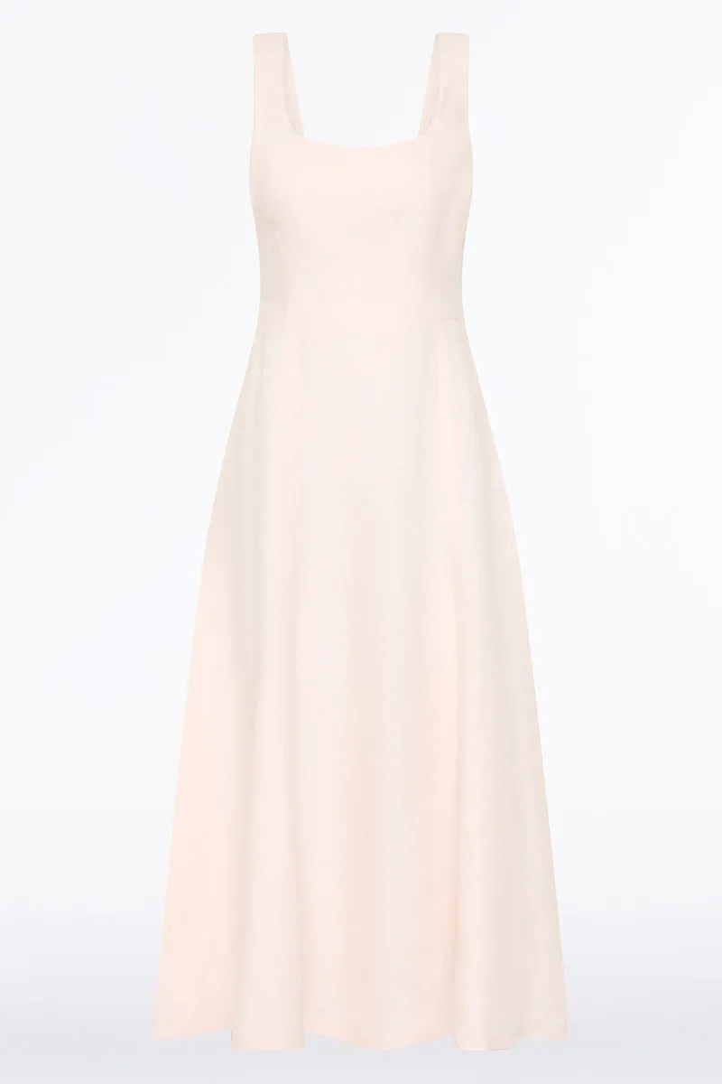 ROSA LINEN SQUARE NECK MIDI DRESS sold by Carla Zampatti product image thumbnail 5