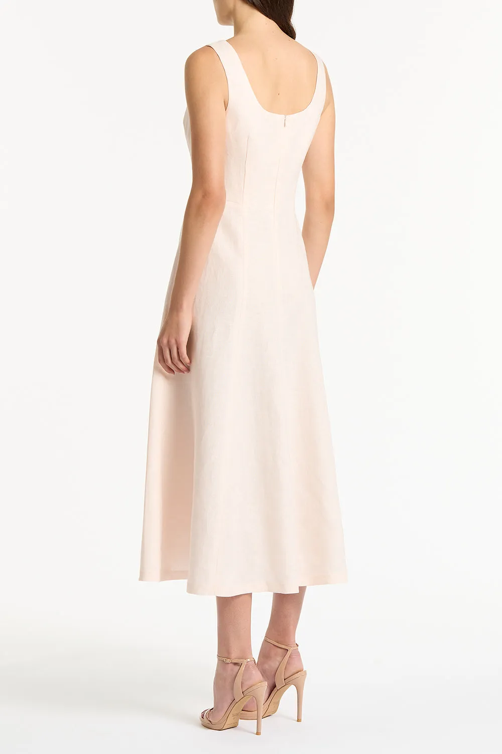 ROSA LINEN SQUARE NECK MIDI DRESS sold by Carla Zampatti product image thumbnail 2