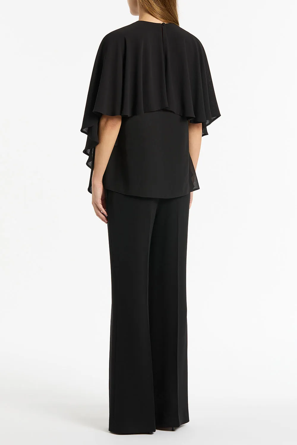 BLACK GEORGETTE CASCATA TOP sold by Carla Zampatti product image thumbnail 2