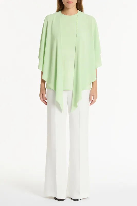 PERIDOT GEORGETTE CASCATA TOP sold by Carla Zampatti