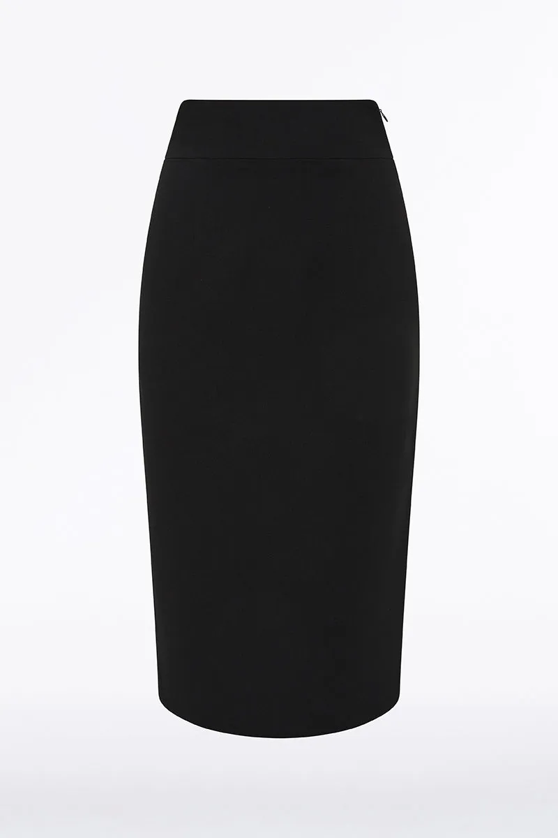 BLACK CREPE DINASTIA PENCIL SKIRT sold by Carla Zampatti product image thumbnail 5