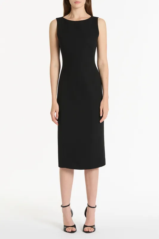 BLACK CREPE SHEATH DRESS sold by Carla Zampatti