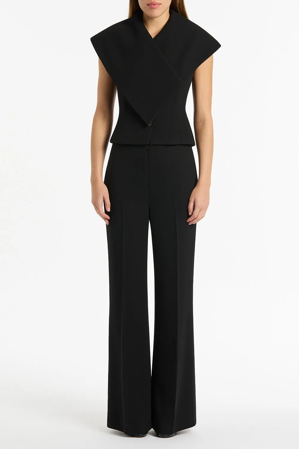 BLACK CREPE LOW WAIST PANT sold by Carla Zampatti
