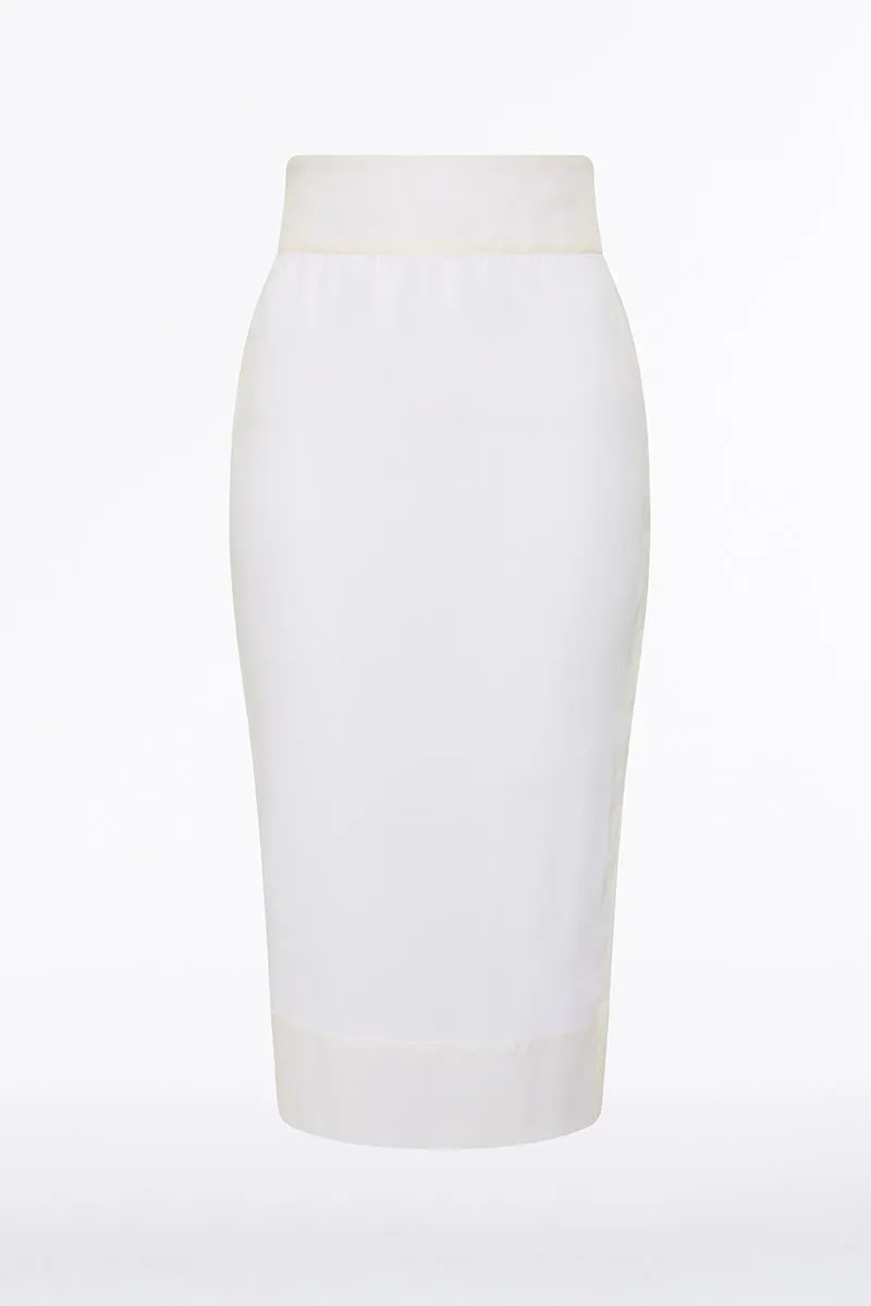 IVORY ORGANZA PENCIL SKIRT sold by Carla Zampatti product image thumbnail 4
