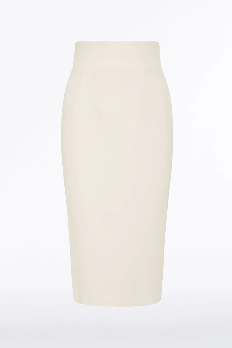 IVORY CREPE PENCIL SKIRT sold by Carla Zampatti product image thumbnail 5