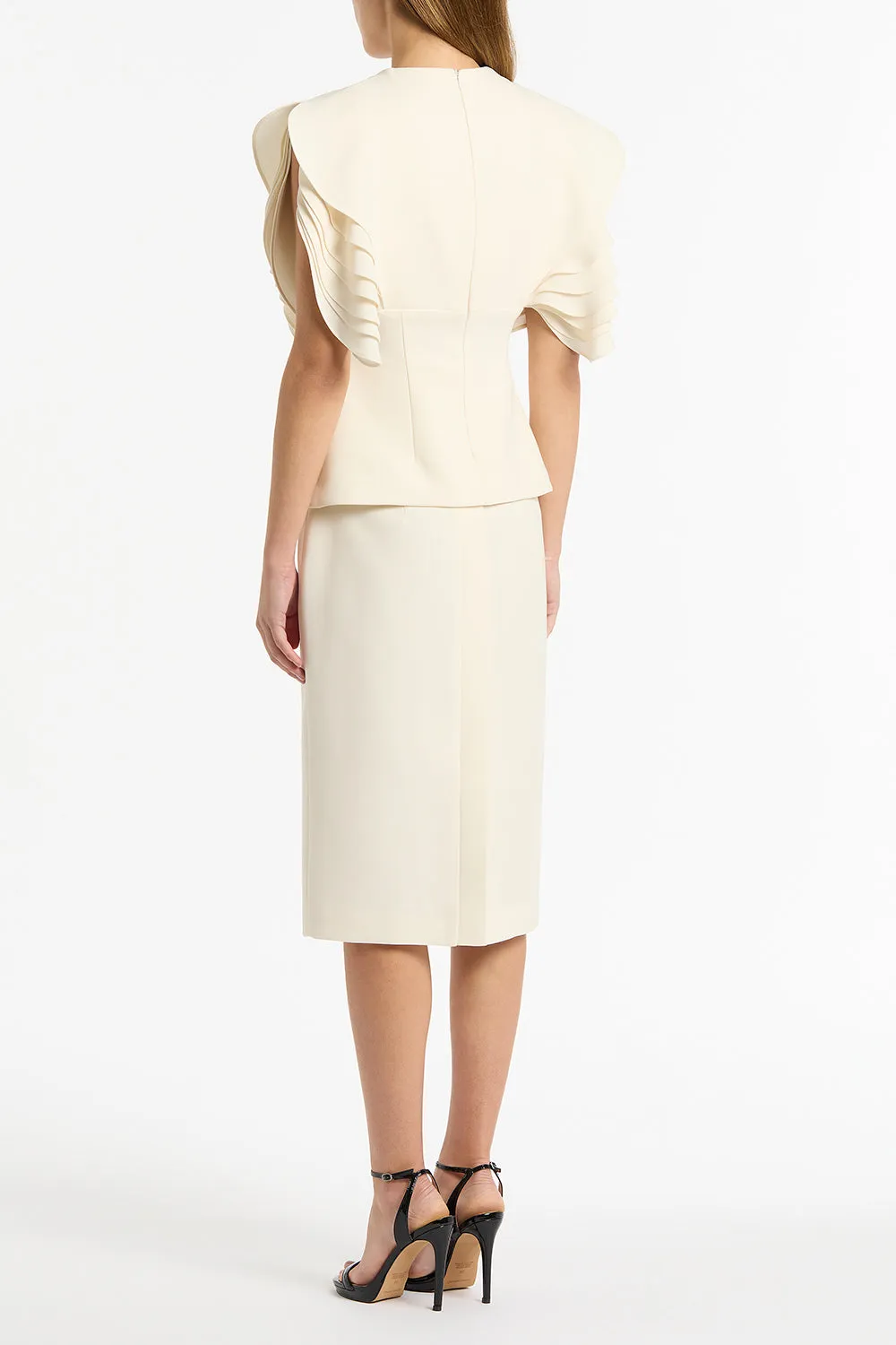 IVORY CREPE PENCIL SKIRT sold by Carla Zampatti product image thumbnail 2