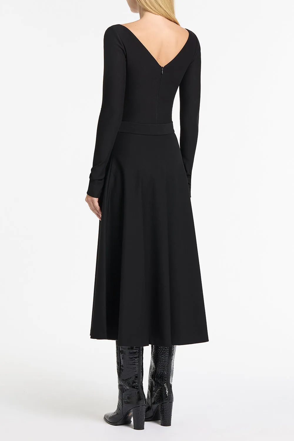 BLACK PONTE DEEP V TOP sold by Carla Zampatti product image thumbnail 2