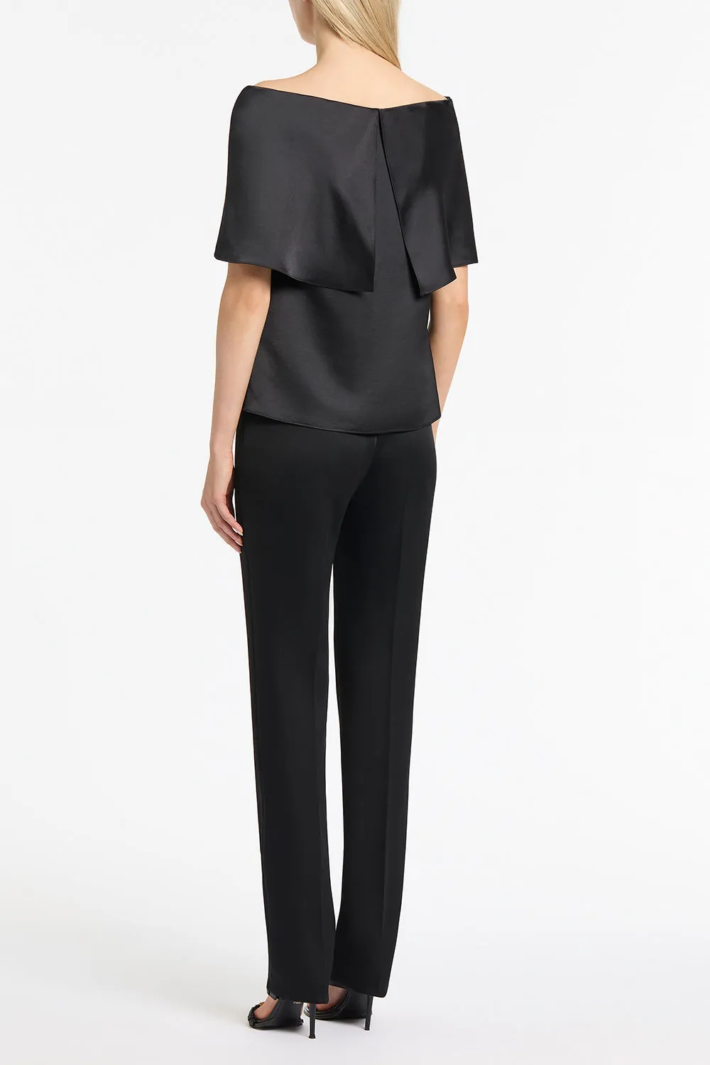 BLACK SATIN OFF SHOULDER TOP sold by Carla Zampatti product image thumbnail 2
