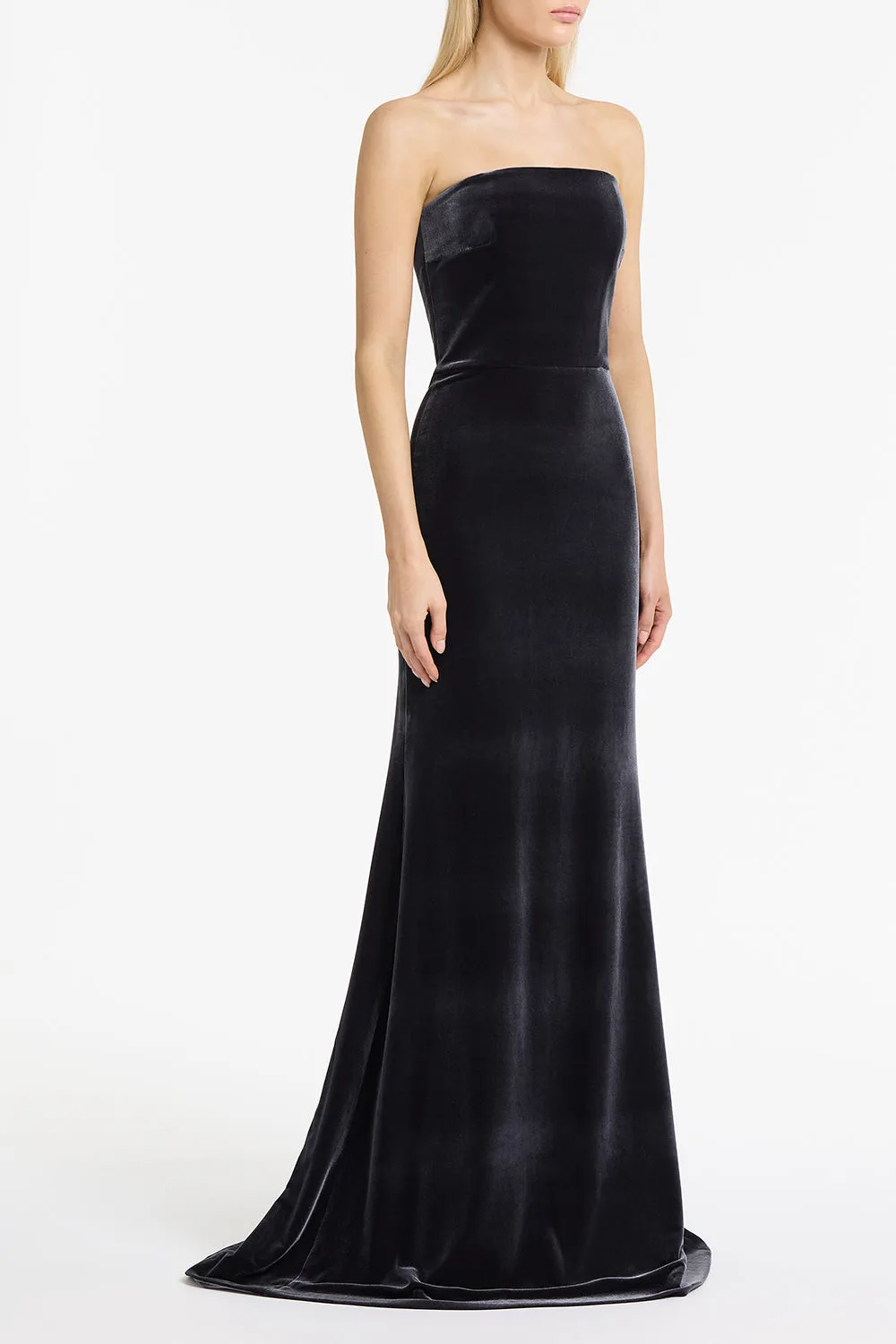 MIDNIGHT VELVET STRAPLESS GOWN sold by Carla Zampatti product image thumbnail 2