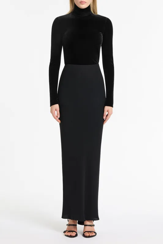 BLACK VELVET  SKIVVY sold by Carla Zampatti