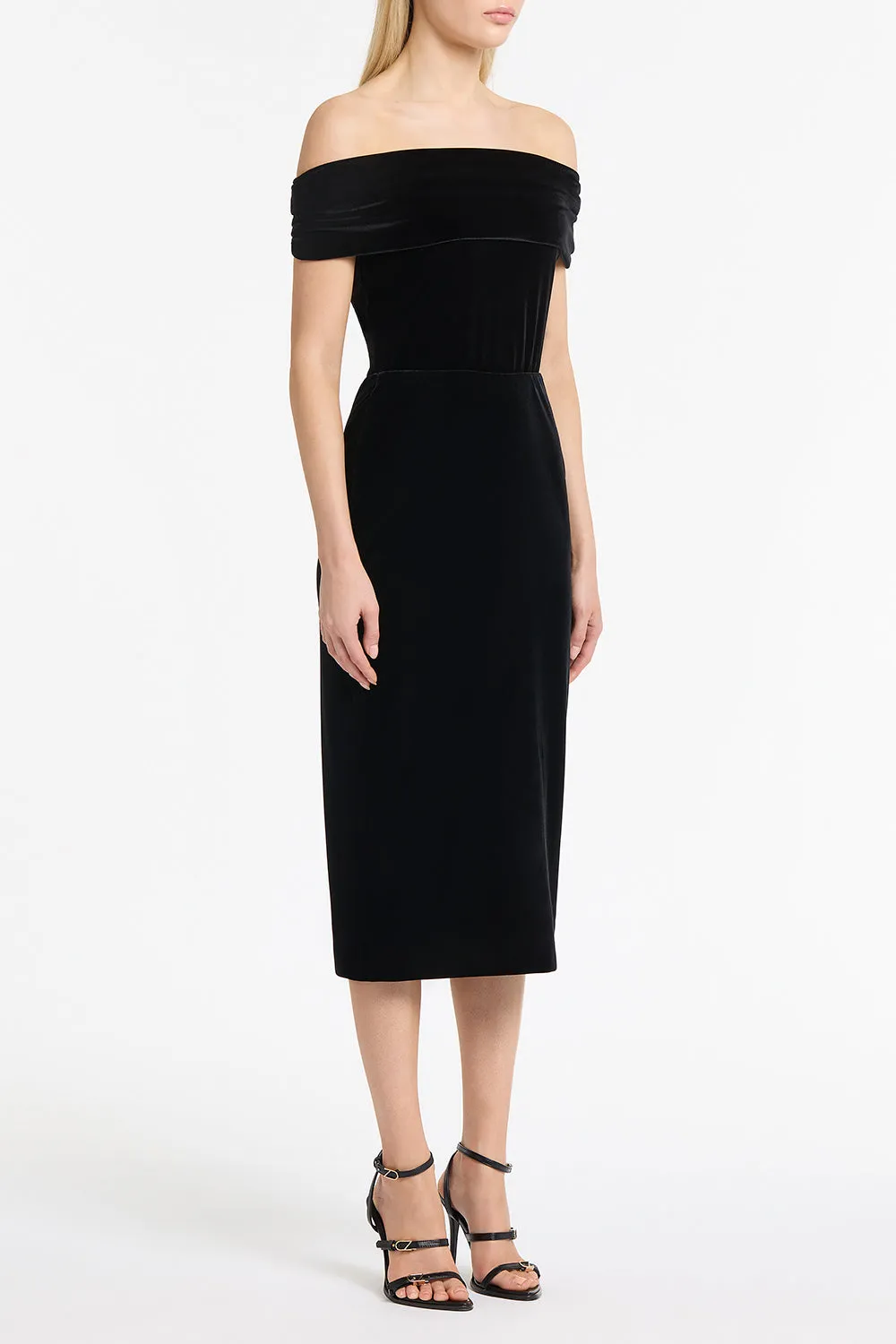 BLACK VELVET PENCIL SKIRT sold by Carla Zampatti product image thumbnail 3