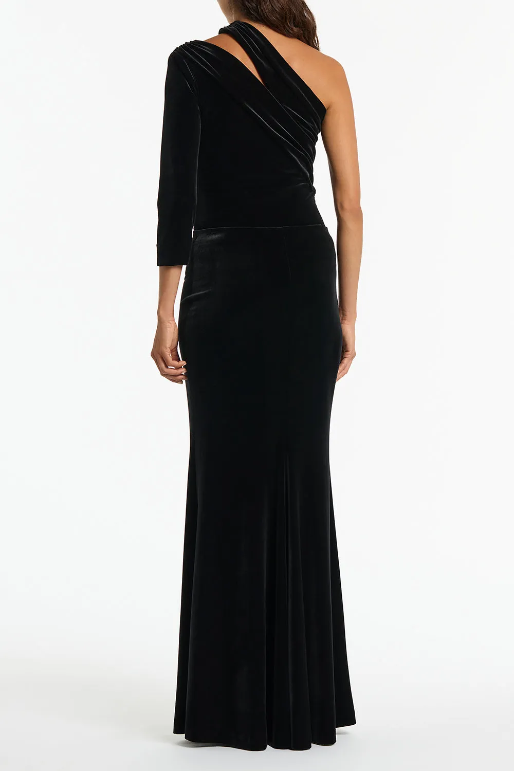 BLACK VELVET COLUMN SKIRT sold by Carla Zampatti product image thumbnail 3