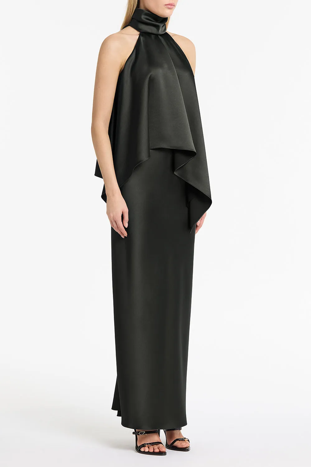 STERLING SATIN DRAPED HALTER TOP sold by Carla Zampatti product image thumbnail 3