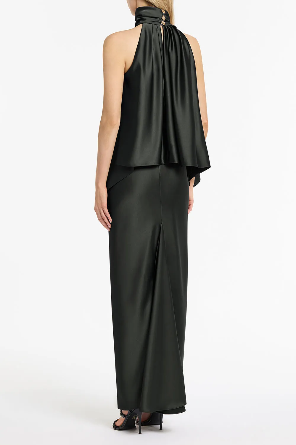 STERLING SATIN DRAPED HALTER TOP sold by Carla Zampatti product image thumbnail 2