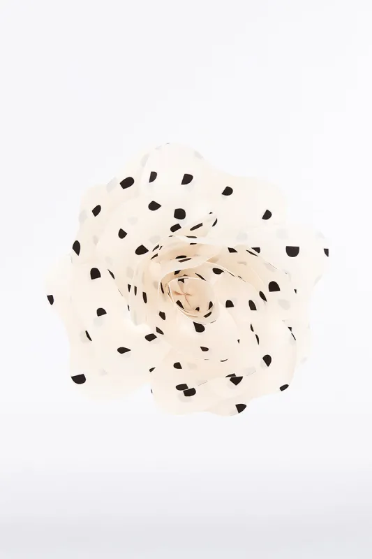 IVORY C SPOT FIORE BROOCH sold by Carla Zampatti