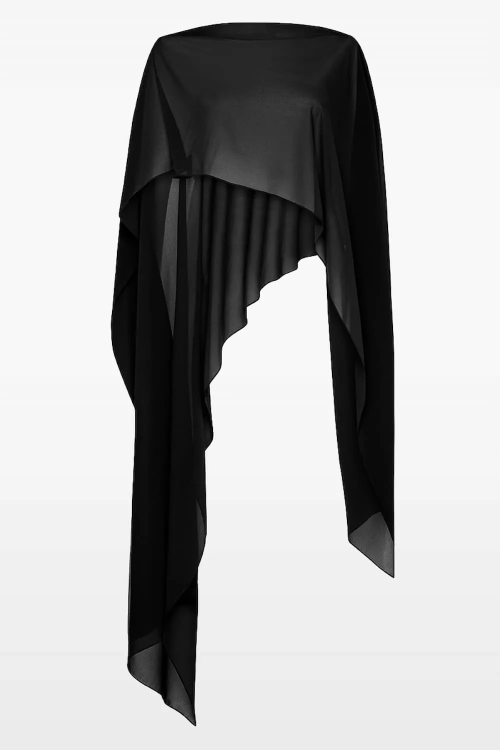 BLACK GEORGETTE CASCATA WRAP sold by Carla Zampatti product image thumbnail 3