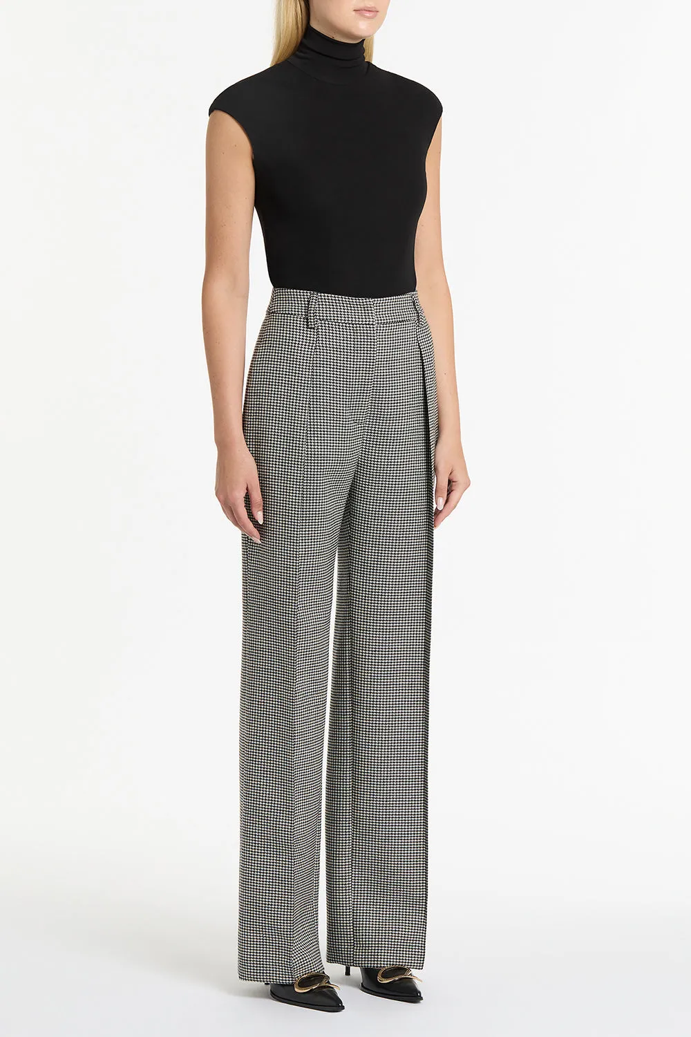 BLACK MATTE JERSEY EXTENDED POLO sold by Carla Zampatti product image thumbnail 3