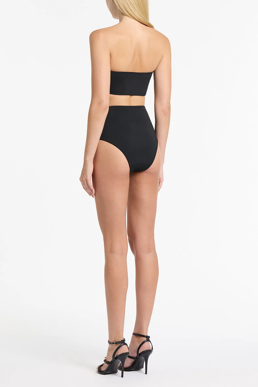 BLACK INTIMA JERSEY WAISTED HIGH CUT BRIEF sold by Carla Zampatti product image thumbnail 2