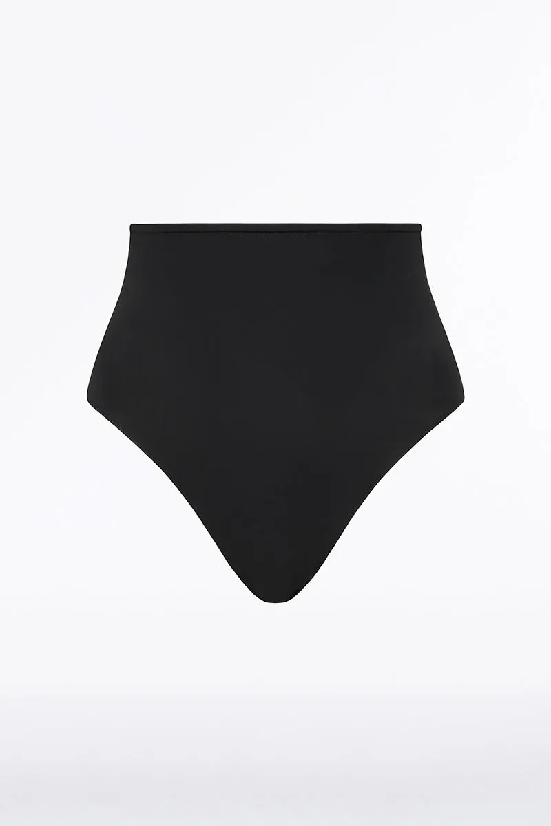 BLACK INTIMA JERSEY WAISTED HIGH CUT BRIEF sold by Carla Zampatti product image thumbnail 4
