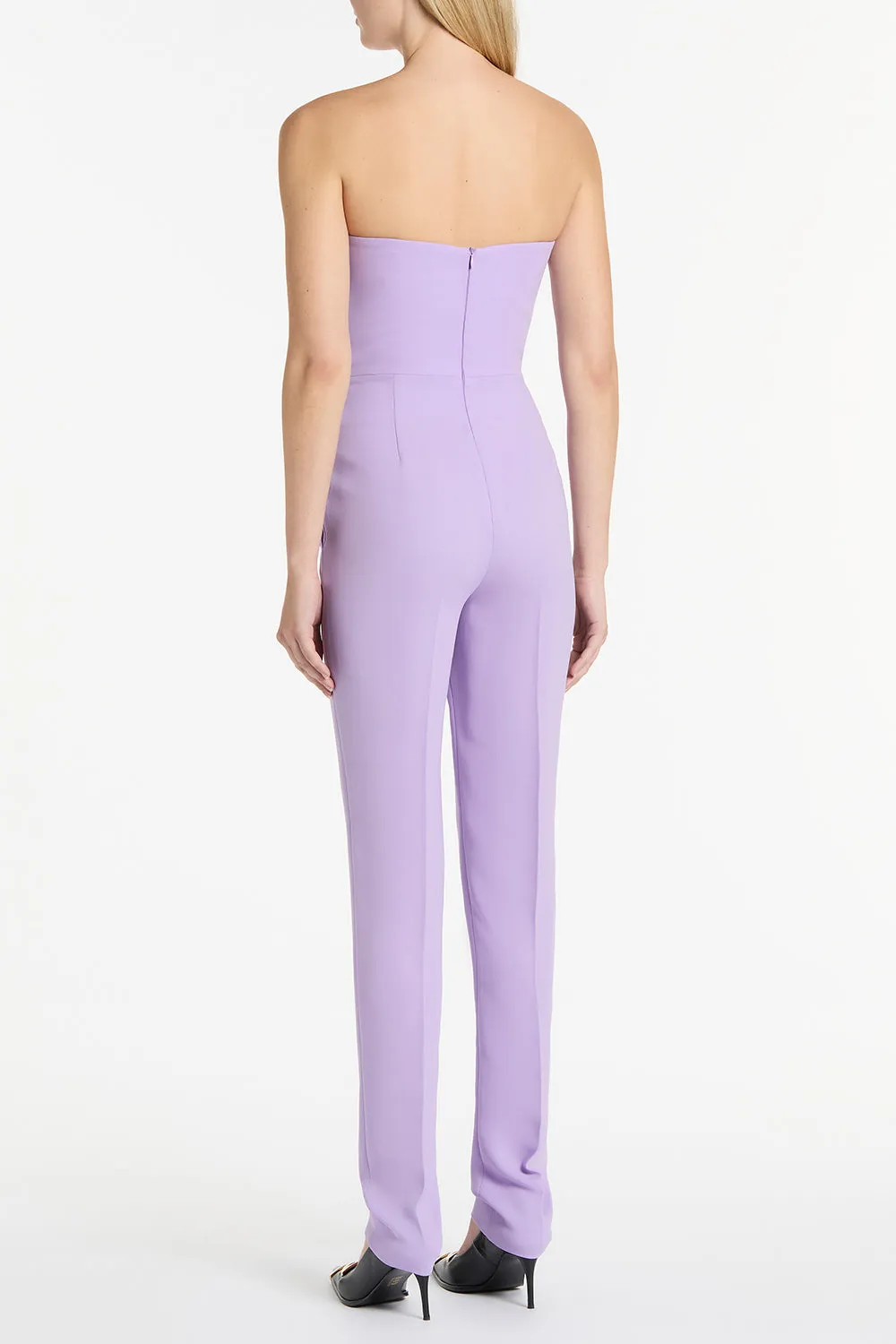 LILAC CREPE STRAPLESS JUMPSUIT sold by Carla Zampatti product image thumbnail 2