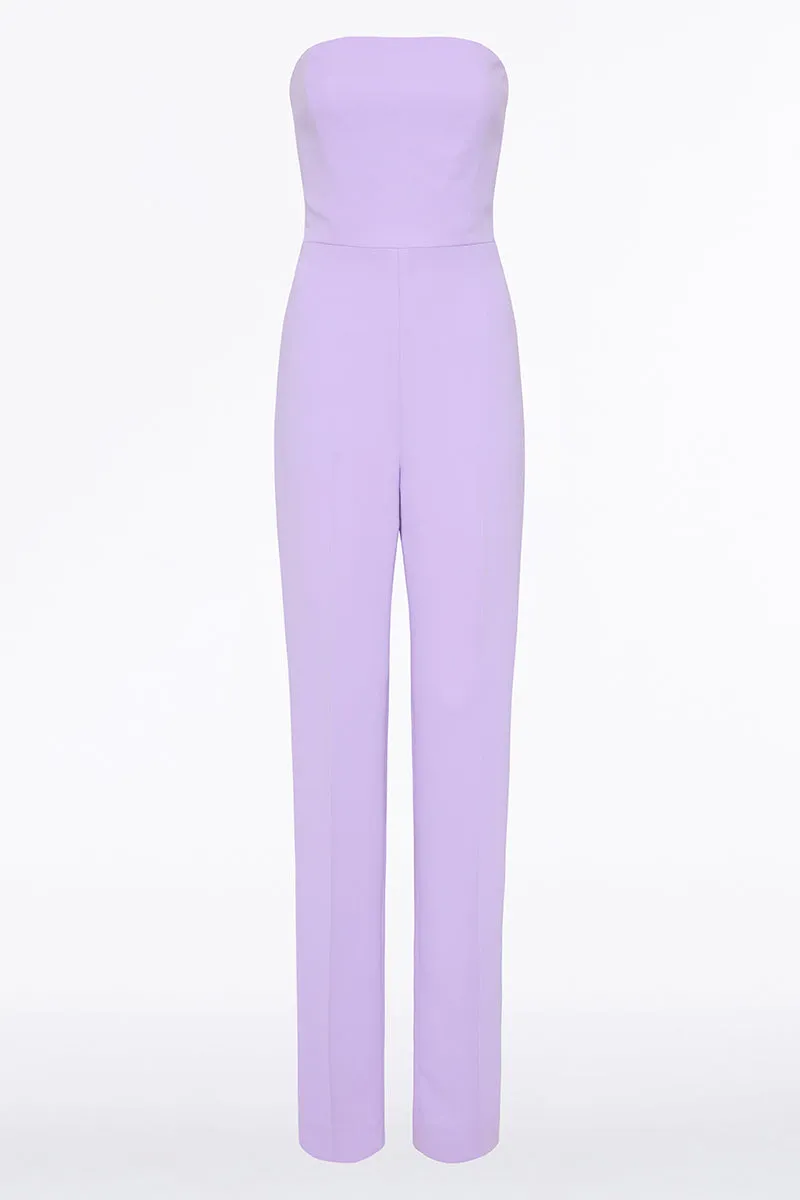 LILAC CREPE STRAPLESS JUMPSUIT sold by Carla Zampatti product image thumbnail 4
