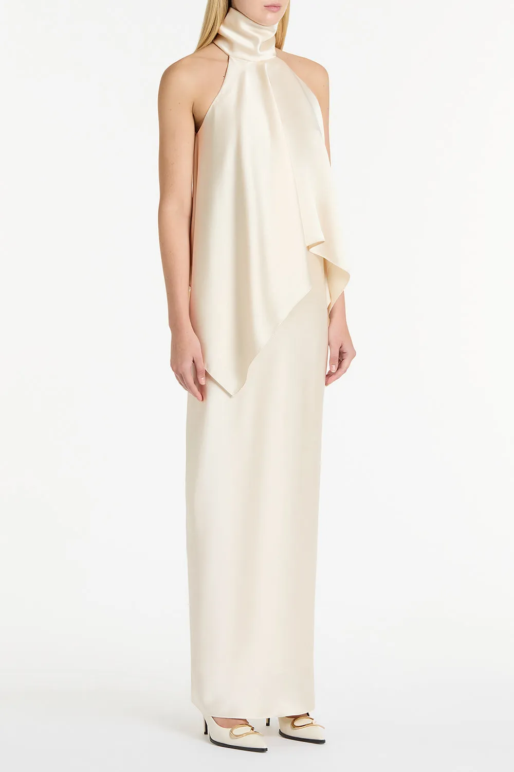 IVORY SATIN BIAS SKIRT sold by Carla Zampatti product image thumbnail 3