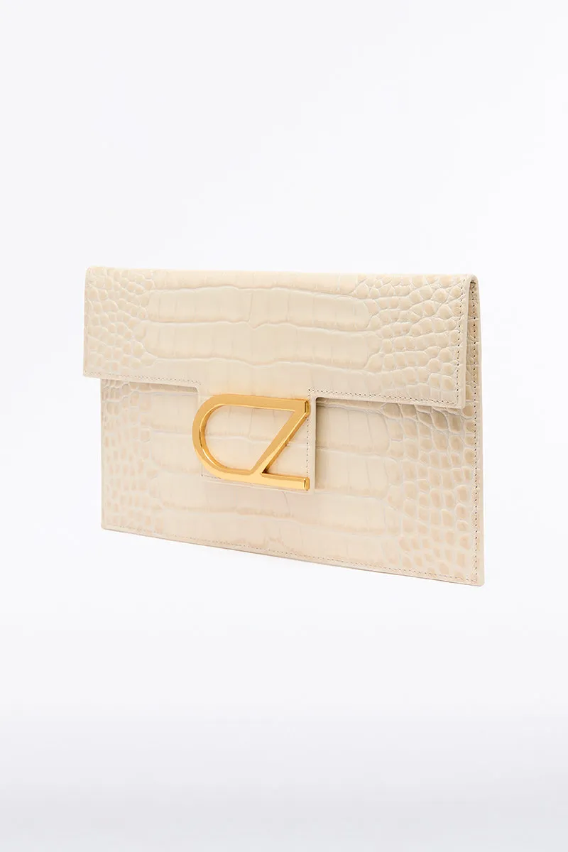 IVORY CZ LETTERA ENVELOPE CLUTCH sold by Carla Zampatti product image thumbnail 2