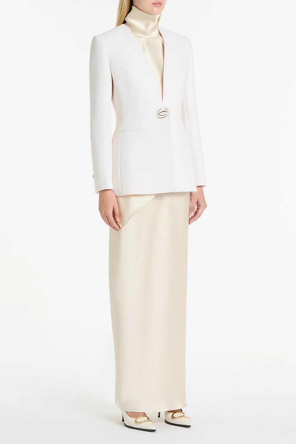 IVORY CREPE C BLAZER sold by Carla Zampatti product image thumbnail 2