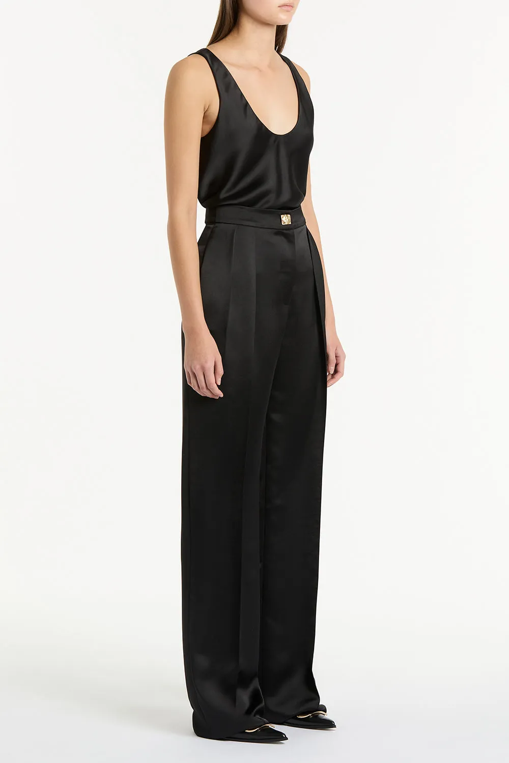 BLACK SATIN SCOOP CAMI sold by Carla Zampatti product image thumbnail 3