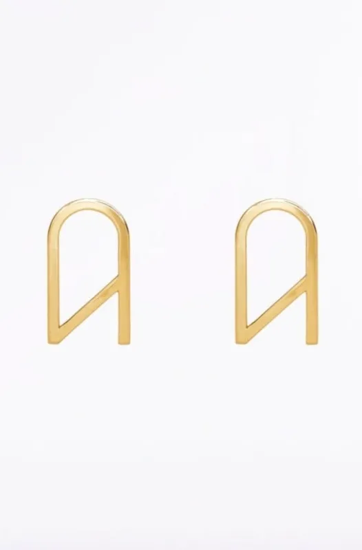 CZ LOGO EARRING LARGE sold by Carla Zampatti