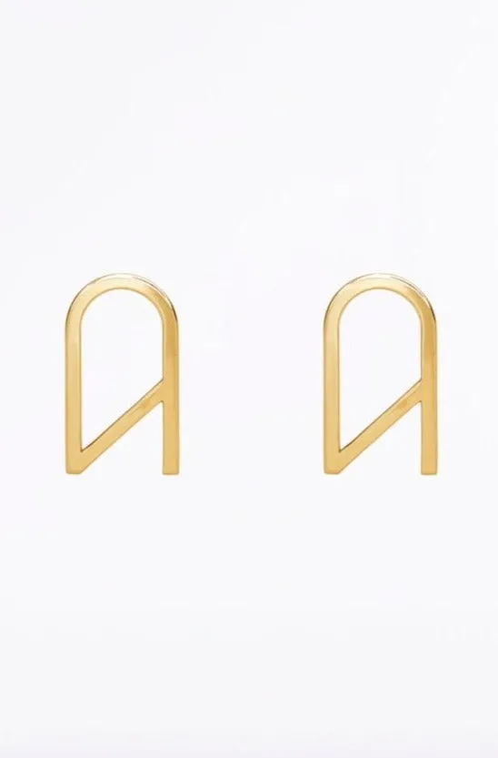 CZ LOGO EARRING LARGE sold by Carla Zampatti