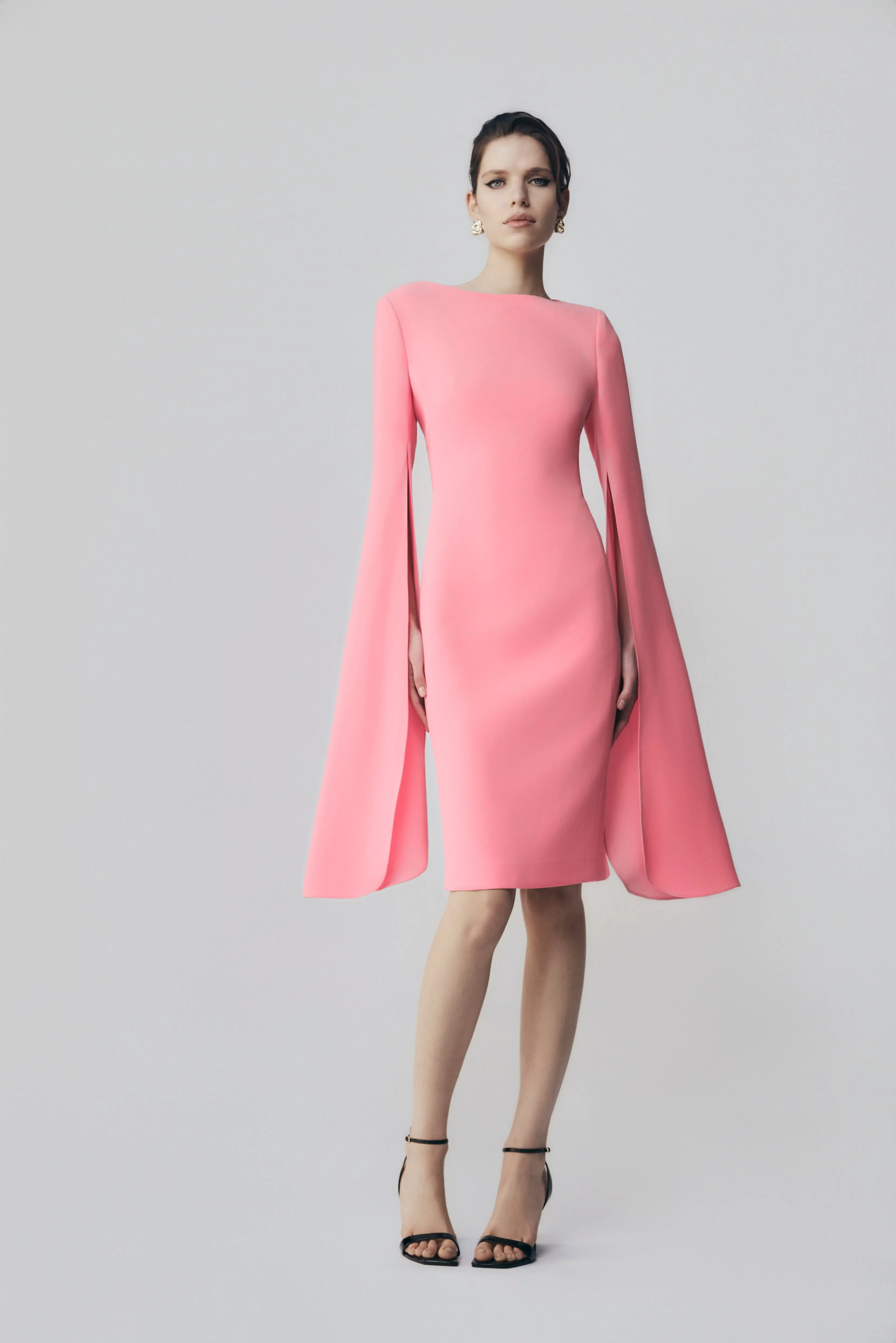 ROSE PINK CREPE LOVERO DRESS sold by Carla Zampatti product image thumbnail 4