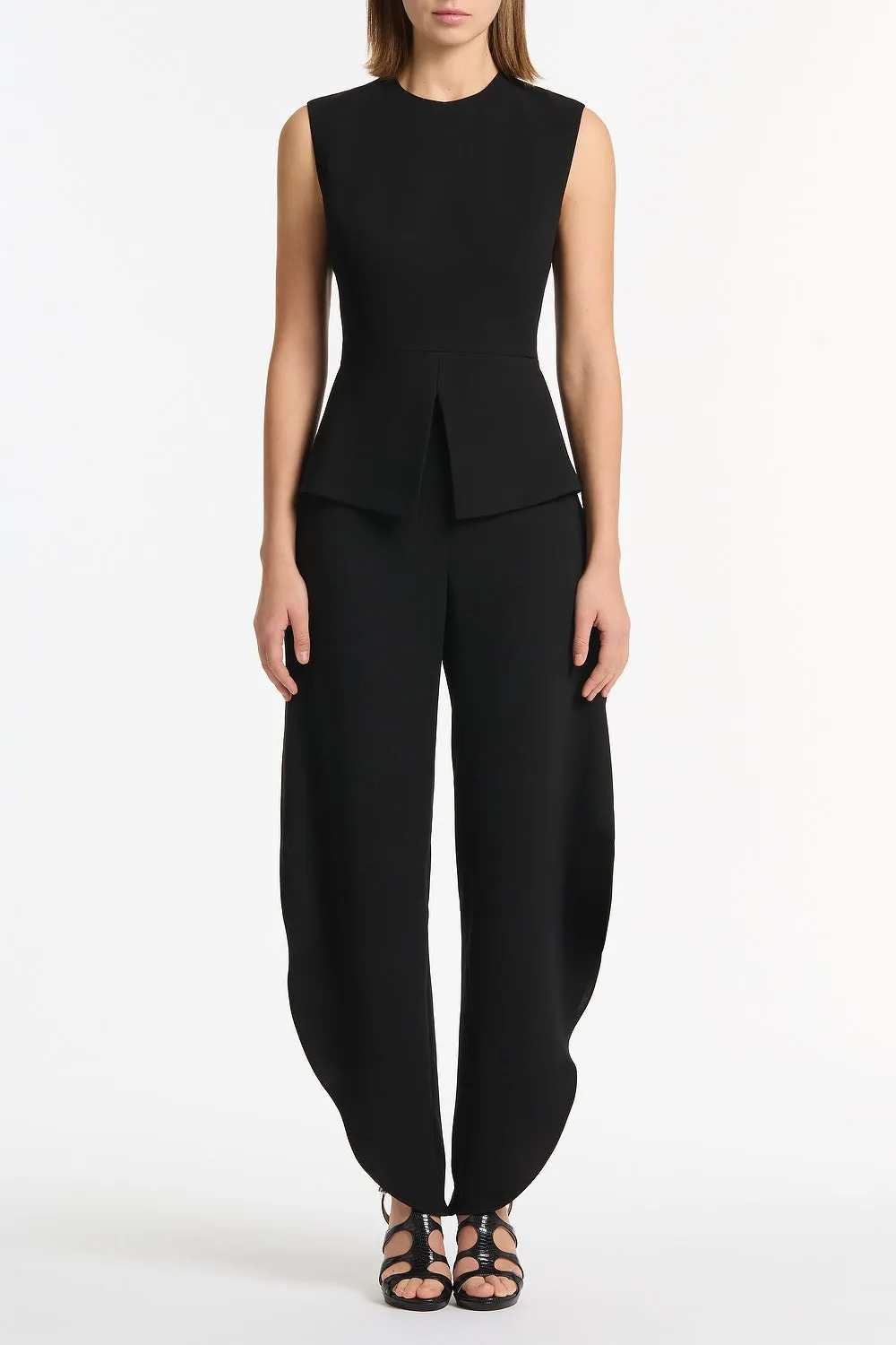 BLACK CREPE PETAL PANT sold by Carla Zampatti
