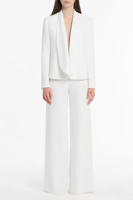 WHITE SHAWL COLLAR JACKET sold by Carla Zampatti