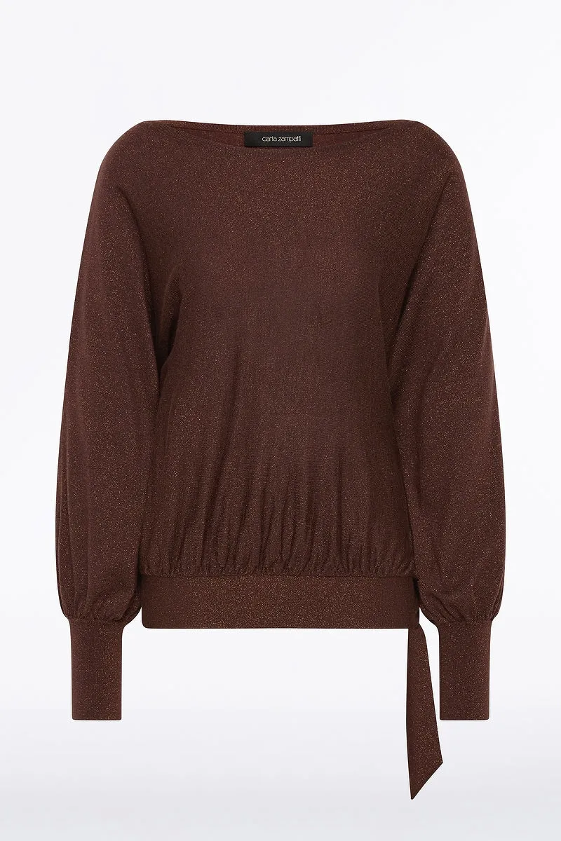 COPPER TIE KNIT TOP sold by Carla Zampatti product image thumbnail 5