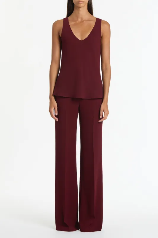 MERLOT GEORGETTE SCOOP CAMI sold by Carla Zampatti