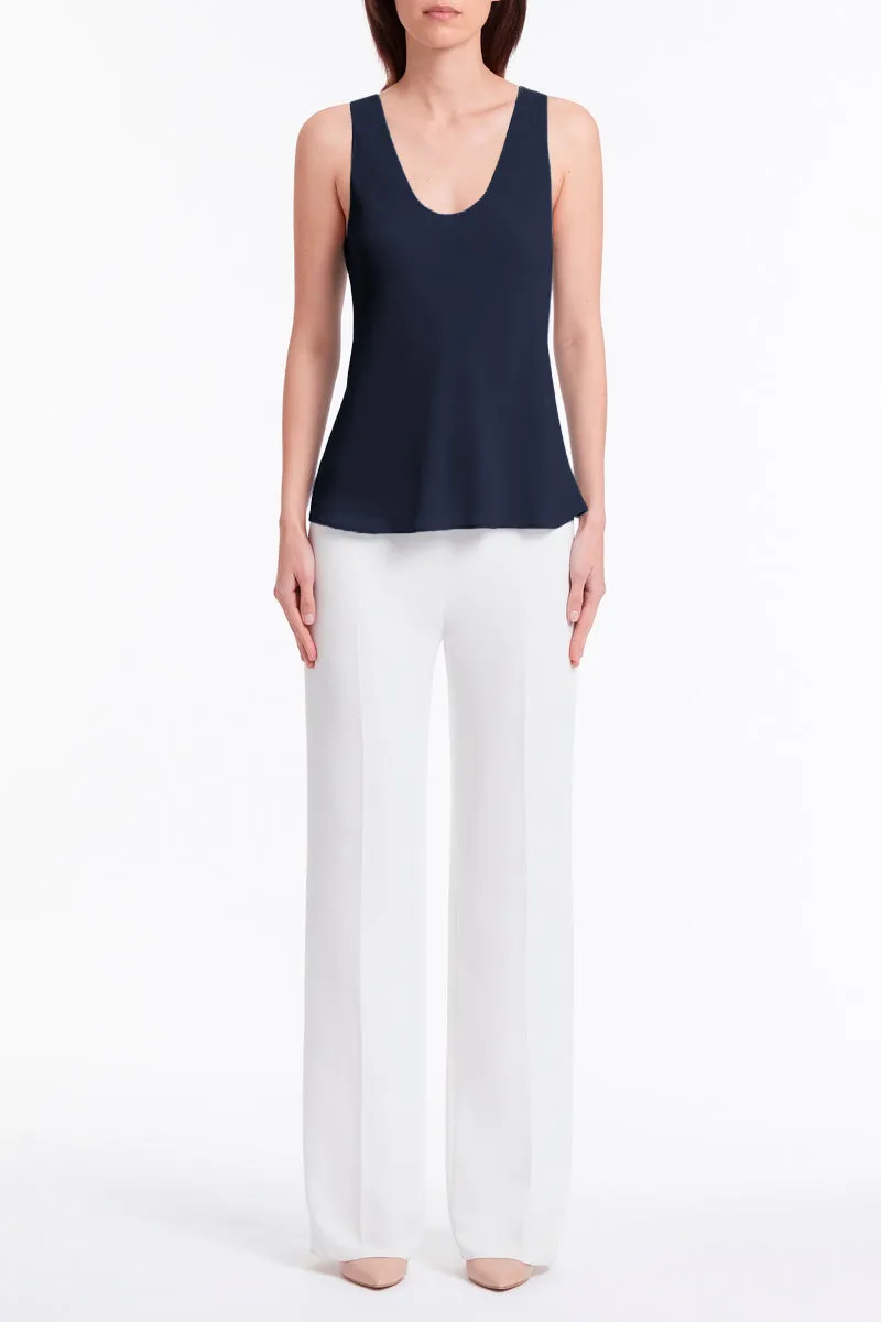 NAVY GEORGETTE SCOOP CAMI sold by Carla Zampatti